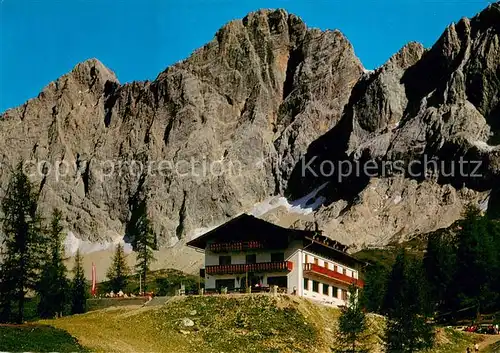 AK / Ansichtskarte Ramsau_Dachstein_Steiermark Berghotel Tuerlwand gegen Hohen Dachstein Ramsau_Dachstein