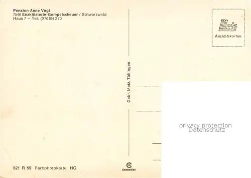 AK / Ansichtskarte Gompelscheuer Pension Anne Vogt im Schwarzwald Gompelscheuer