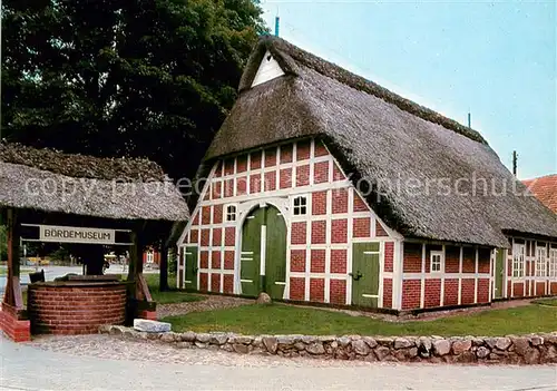 AK / Ansichtskarte Lamstedt Boerdemuseum Fachwerkhaus Reetdach Lamstedt