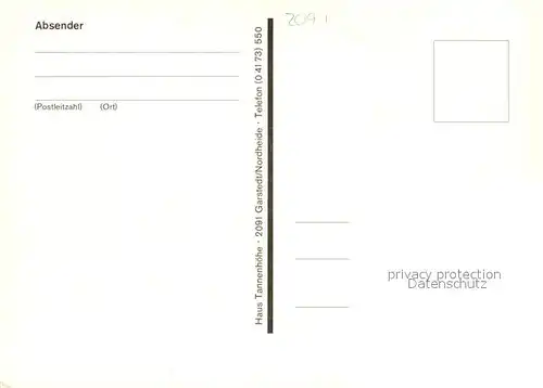 AK / Ansichtskarte Garstedt_Winsener_Geest Haus Tannenhoehe Alten  und Pflegeheim Heidelandschaft Garstedt_Winsener_Geest