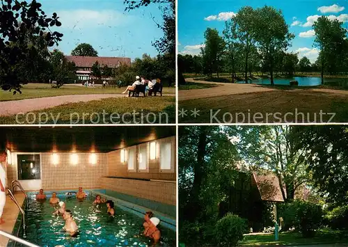 AK / Ansichtskarte Gyhum Reha Zentrum Eichenhof Parkanlagen Hallenbad Gyhum