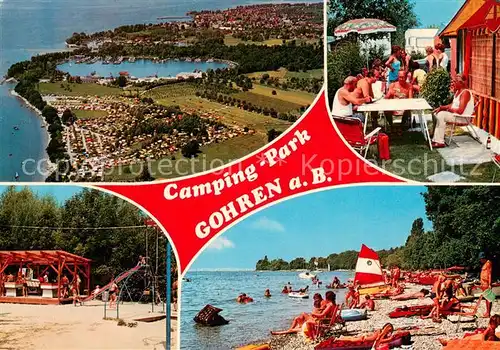 AK / Ansichtskarte Gohren Camping Park Fliegeraufnahme Strand Campingplatz Gohren