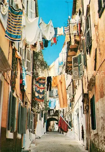 AK / Ansichtskarte Korfu_Corfu Gasse Korfu Corfu