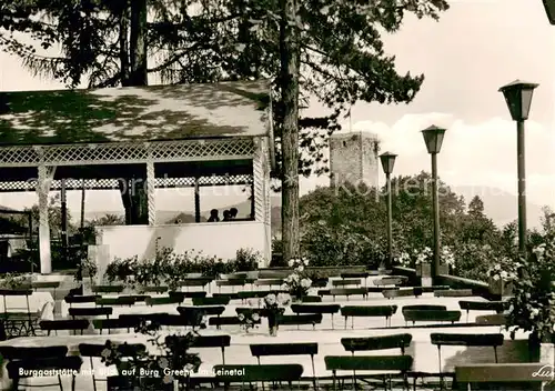 AK / Ansichtskarte Greene_Kreiensen Burggaststaette Terrasse Burg Greene Kreiensen