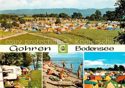 AK / Ansichtskarte Gohren Campingplatz Badestrand Gohren