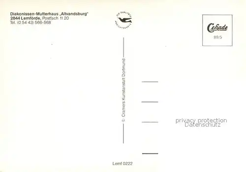 AK / Ansichtskarte Lemfoerde Diakonissen Mutterhaus Altvandsburg Lemfoerde