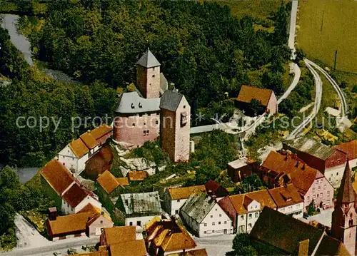 AK / Ansichtskarte Falkenberg_Oberpfalz Burg Falkenberg Fliegeraufnahme Falkenberg Oberpfalz