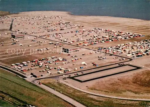 AK / Ansichtskarte Hooksiel_Nordseebad Campingplatz und Badestrand Hooksiel_Nordseebad