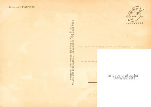 AK / Ansichtskarte Pinneberg Fliegeraufnahme Pinneberg