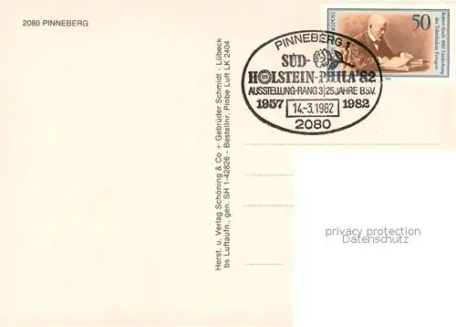 AK / Ansichtskarte Pinneberg Fliegeraufnahme Pinneberg