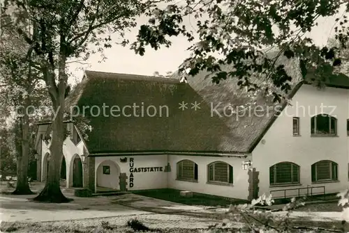 AK / Ansichtskarte Bergen_Ruegen Rugard Gaststaette Bergen Ruegen
