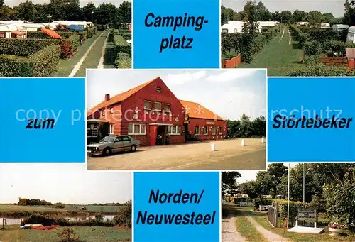 AK / Ansichtskarte Neuwesteel Campingplatz zum Stoertebeker Details Neuwesteel