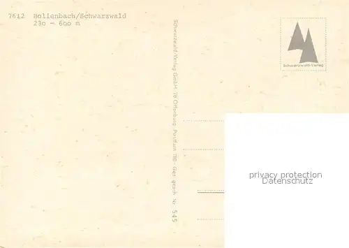 AK / Ansichtskarte Bollenbach_Kinzigtal Panorama Kirche Strassenpartie Rathaus Bollenbach_Kinzigtal