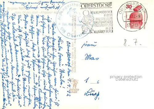 AK / Ansichtskarte Birgsau Gasthaus Birgsau