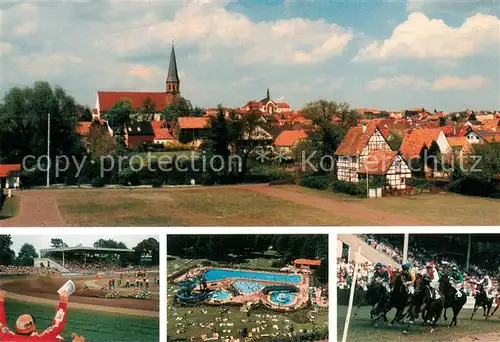 AK / Ansichtskarte Herxheim_Pfalz Panorama Sport und Freizeit im Waldstadion Herxheim Pfalz