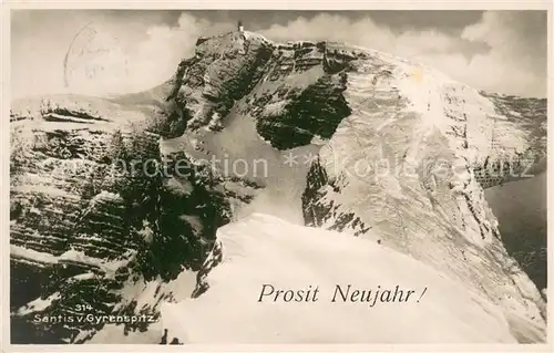 AK / Ansichtskarte Saentis_AR Blick von der Gyrenspitz Bergwelt Appenzeller Alpen Saentis_AR