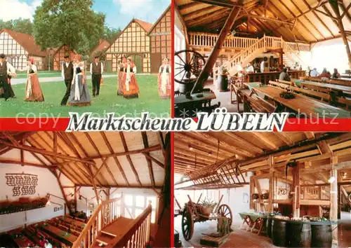 AK / Ansichtskarte Luebeln Marktscheune Luebeln Teilansichten Luebeln