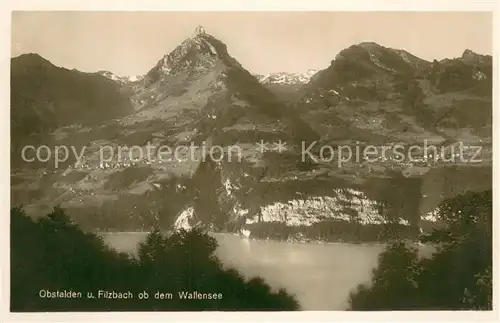 AK / Ansichtskarte Obstalden und Filzbach ob dem Wallensee Alpen Obstalden