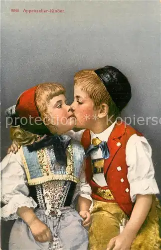 AK / Ansichtskarte Appenzell_IR Appenzeller Kinder Trachten Appenzell IR