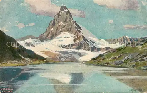 AK / Ansichtskarte Matterhorn_Mont_Cervin_4478m_VS Kuenstlerkarte 