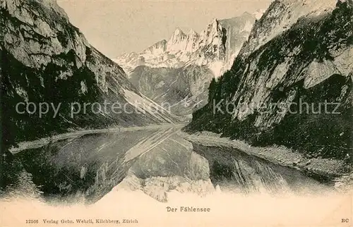AK / Ansichtskarte Faehlensee_IR Bergsee Appenzeller Alpen 