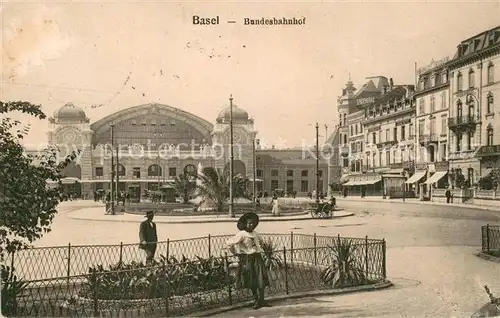 AK / Ansichtskarte Basel_BS Bundesbahnhof Basel_BS