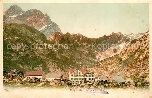 AK / Ansichtskarte Meglisalp_1520m_Altmann_AR Berghotel Bergdorf Appenzeller Alpen 