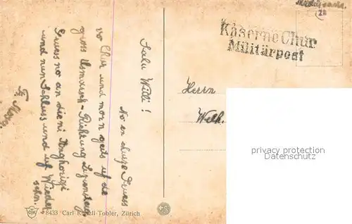 AK / Ansichtskarte Appenzell_IR Appenzeller Trachten Militaerpost Appenzell IR