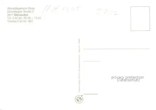 AK / Ansichtskarte Doerverden Altenpflegeheim Rose Teilansichten Doerverden