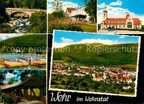 AK / Ansichtskarte Wehr_Baden Wehratal Freibad Bruecke Wehr_Baden