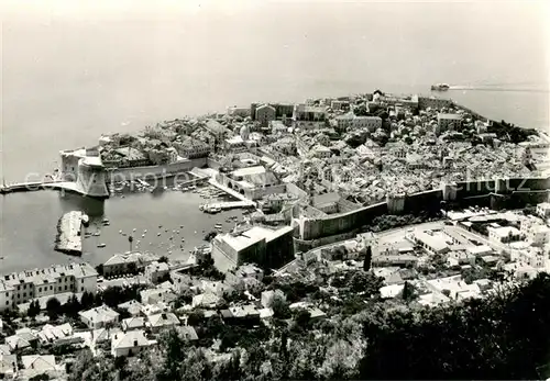 AK / Ansichtskarte Dubrovnik_Ragusa Teilansicht m. Kueste Dubrovnik Ragusa