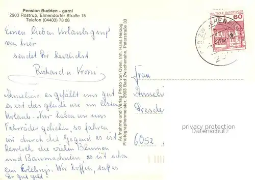 AK / Ansichtskarte Rostrup Pension Budden Rostrup