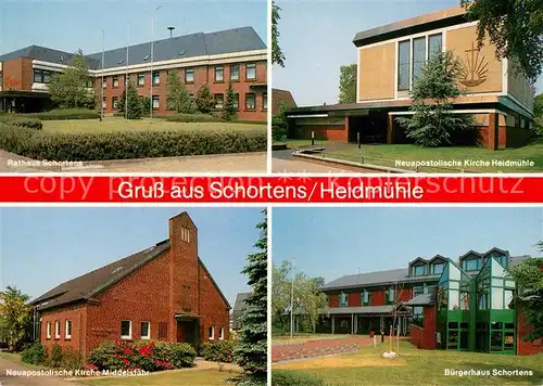 AK / Ansichtskarte Schortens Rathaus Kirchen Buergerhaus Schortens