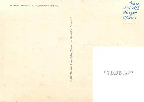 AK / Ansichtskarte Gieselwerder Teilansichten Fachwerkhaeuser Gieselwerder