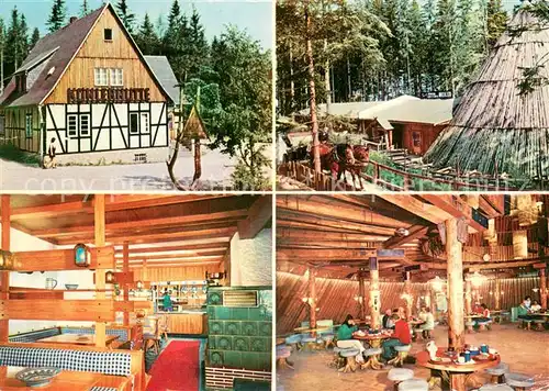 AK / Ansichtskarte Sosa_Erzgebirge Konsum Gaststaette Koehlerhuette u. Meiler  Sosa Erzgebirge
