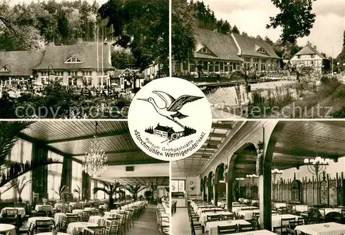AK / Ansichtskarte Wernigerode_Harz Konsum Gaststaette Storchmuehle Teilansichten Wernigerode Harz