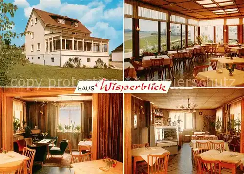 AK / Ansichtskarte Nauroth_Heidenrod Gaststaette Pension Wisperblick Gastraeume Nauroth Heidenrod