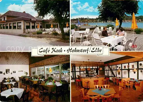 AK / Ansichtskarte Hohnstorf_Elbe Restaurant Cafe Koch Terrasse Gastraeume Bar Hohnstorf_Elbe