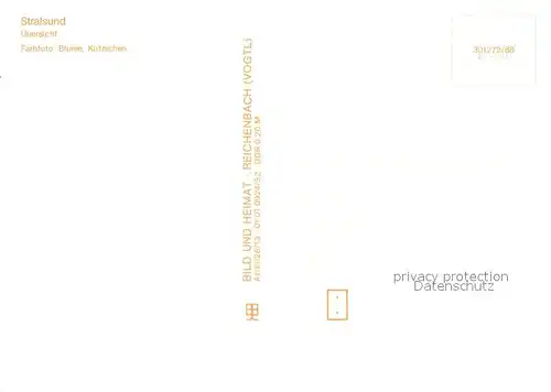 AK / Ansichtskarte Stralsund Fliegeraufnahme 