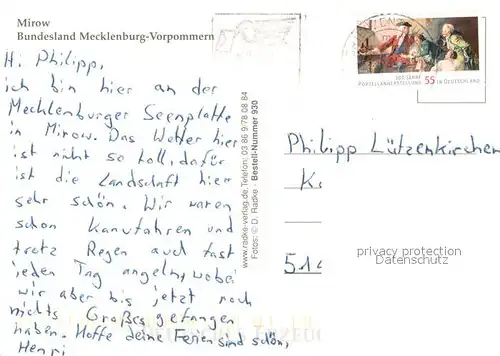 AK / Ansichtskarte Mirow Fliegeraufnahme Seepartien Schleuse Mirow