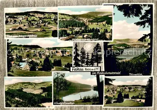 AK / Ansichtskarte Falkau Blick vom Schuppenhoernle Hochfirst Titisee Windgfaellweiher Panorama Falkau