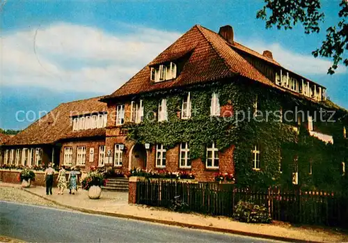 AK / Ansichtskarte Nindorf_Nordheide Gasthaus Pension Zum braunen Hirsch Nindorf Nordheide
