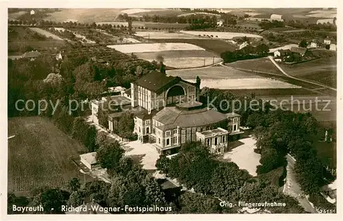 AK / Ansichtskarte Bayreuth Richard Wagner Festspielhaus Fliegeraufnahme Bayreuth