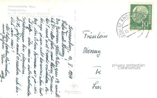 AK / Ansichtskarte St_Andreasberg_Harz Internationales Haus Sonnenberg Fliegeraufnahme St_Andreasberg_Harz