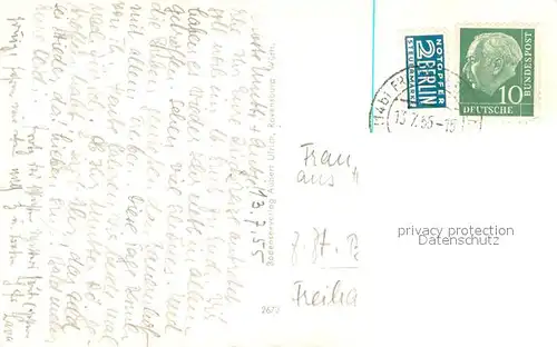 AK / Ansichtskarte Friedrichshafen_Bodensee Fliegeraufnahme mit Jugendherberge Friedrichshafen Bodensee