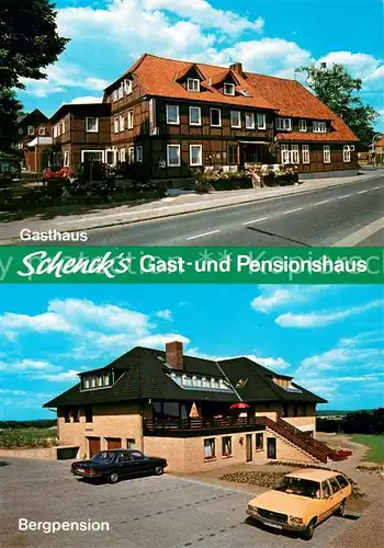 AK / Ansichtskarte Amelinghausen_Lueneburger_Heide Schencks Gasthaus mit Bergpension Amelinghausen_Lueneburger