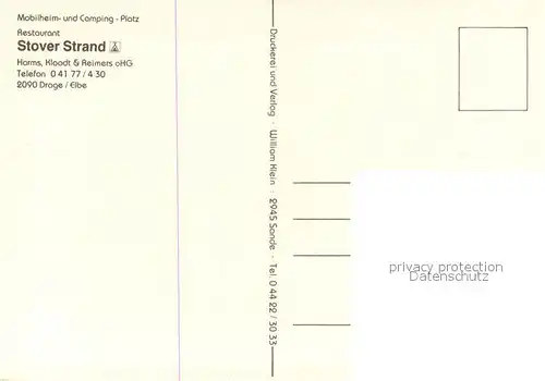 AK / Ansichtskarte Drage_Elbe Mobilheim und Campingplatz Stover Strand Drage_Elbe