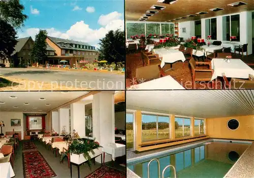 AK / Ansichtskarte Hanstedt_Nordheide Hotel Sellhorn Restaurant Hallenbad Hanstedt_Nordheide