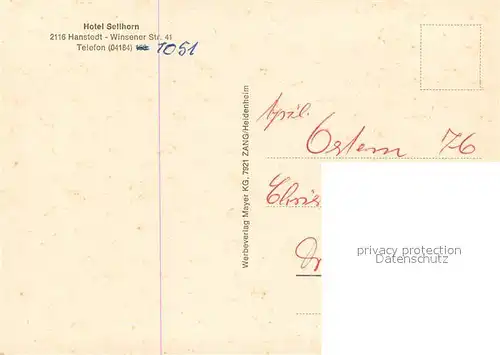 AK / Ansichtskarte Hanstedt_Nordheide Hotel Sellhorn Restaurant Hallenbad Hanstedt_Nordheide