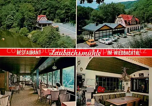 AK / Ansichtskarte Neuwied_Rhein Restaurant Laubachsmuehle im Wiedbachtal Neuwied Rhein